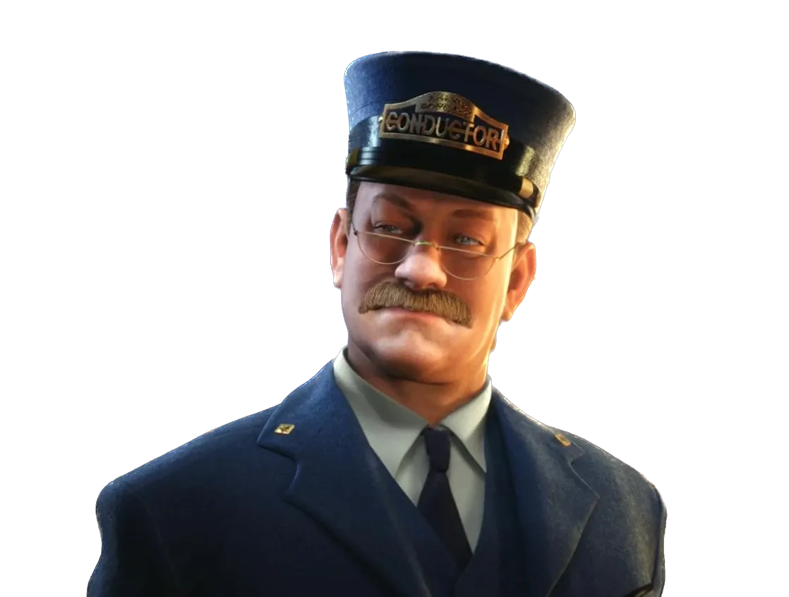 Photo of a Train Conductor (from the Polar Express)